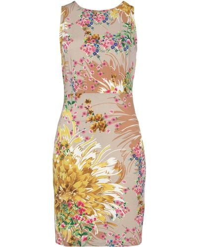 Lascana Druckkleid mit Blumendruck, festliches Sommerkleid, Minikleid, elegant - Mehrfarbig