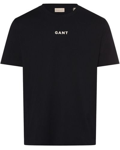 GANT T-Shirt - Schwarz