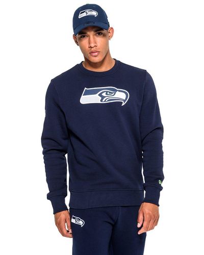 KTZ Sweater Team Logo Seattle Seahawks navy S (1-tlg) - Blau