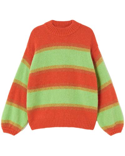 Thinking Mu Strickpullover Lada Knitted Sweater - Grün