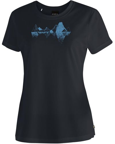 Maier Sports T-Shirt Tilia Pique W Funktionsshirt, Freizeitshirt mit Aufdruck - Schwarz
