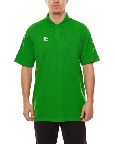 Umbro Rundhalsshirt Club Essential Polohemd modisches Polo- UMTM0323-065 Golf-Shirt Grün