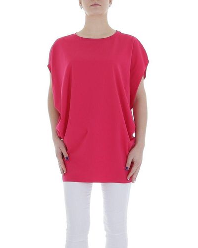 Ital-Design Tunikashirt Freizeit (85987277) Stretch Top & Shirt in Pink - Rot
