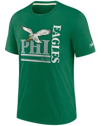 Nike Print-Shirt TriBlend Retro Philadelphia Eagles - Grün