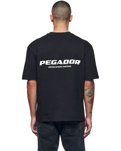 PEGADOR T-Shirt Colne Logo (1-tlg) - Schwarz