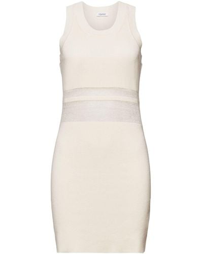 Esprit Minikleid Dresses flat knitted - Weiß