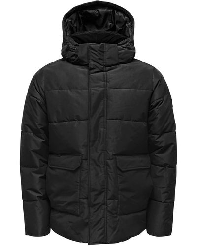Only & Sons Funktionsjacke ONSCARL QUILTED JACKET OTW - Schwarz