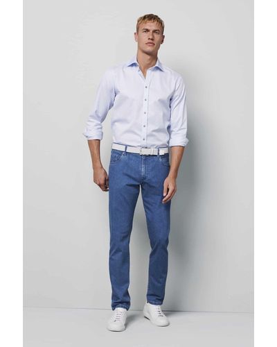 Meyer 5-Pocket-Jeans Coolmax EcoMade - Blau
