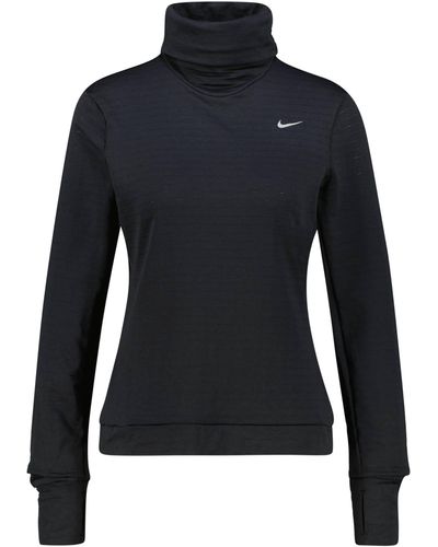 Nike Laufshirt mit Rollkragen THERMA-FIT SWIFT - Blau
