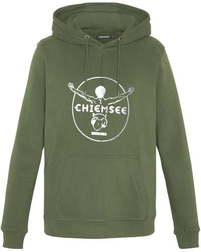 Chiemsee Kapuzensweatshirt Hoodie mit Jumper-Motiv 1 - Grün