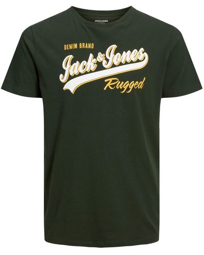 Jack & Jones & Rundhalsshirt T-Shirt von Jack&Jones in Übergrößen, grün