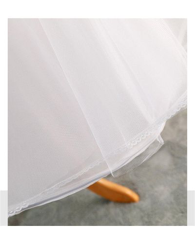 Fivejoy A-Linien-Rock Saree, Hochzeit Unterstützung Petticoat, Frauen Tight Long Skirt - Weiß