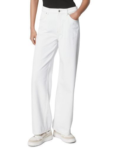 Marc O' Polo Marc O'Polo Weite Jeans aus reinem Organic Cotton-Denim - Weiß