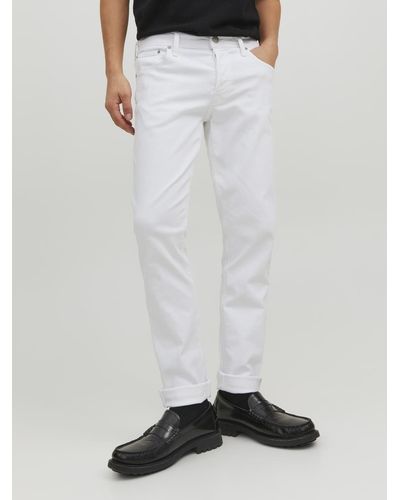 Jack & Jones Slim-fit-Jeans GLENN JJORIGINAL - Weiß
