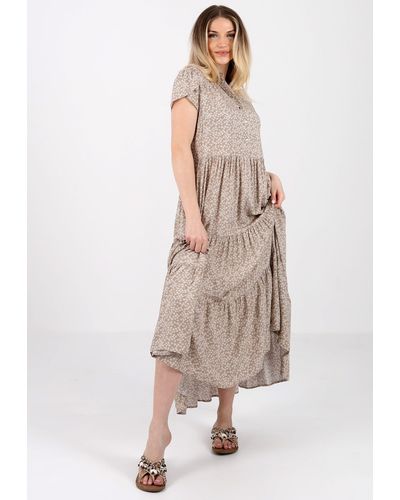 YC Fashion & Style Sommerkleid Boho-Maxikleid aus Reiner Viskose – Sommerliche Eleganz - Natur