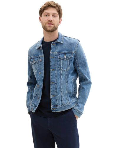 Tom Tailor Jeansjacke mit Brusttaschen - Blau