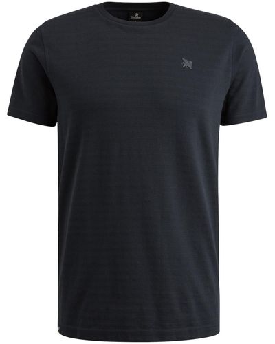 Vanguard T-Shirt Short sleeve r-neck jersey structu - Schwarz
