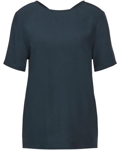 Street One T- LTD QR mat-mix shirt w.crossed - Blau