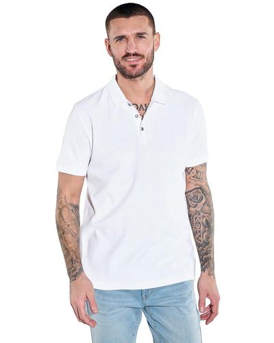 emilio adani Poloshirt Polo-Shirt strukturiert - Weiß