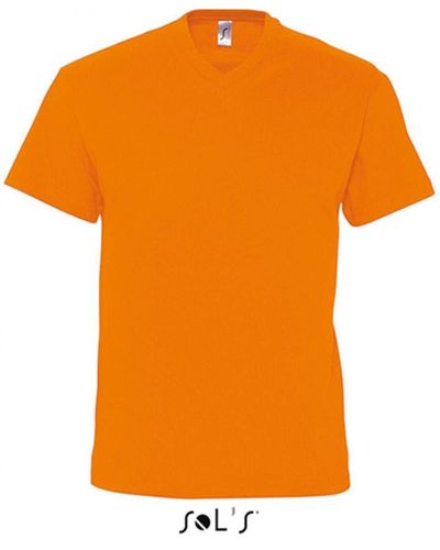 Sol's V-Neck Kurzarm T-Shirt Victory - Orange