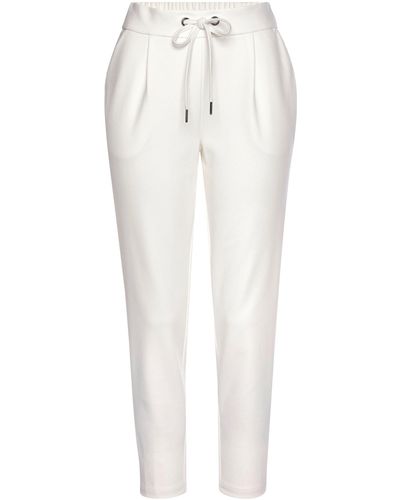 Lascana Schlupfhose mit Taschen, Jogginghose, elegant-sportlich - Weiß