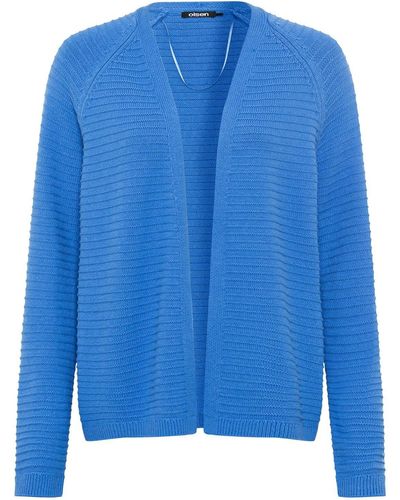 Olsen Strickjacke Cardigan Long Sleeves - Blau