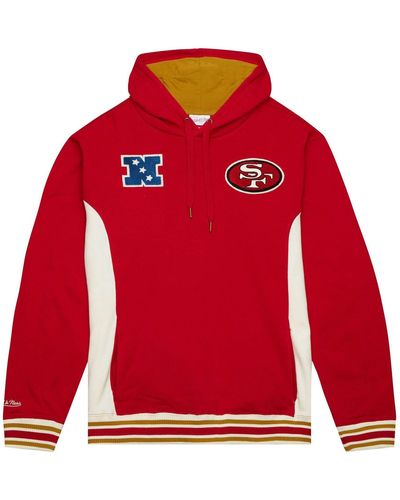 Mitchell & Ness Kapuzenpullover French Terry San Francisco 49ers - Rot