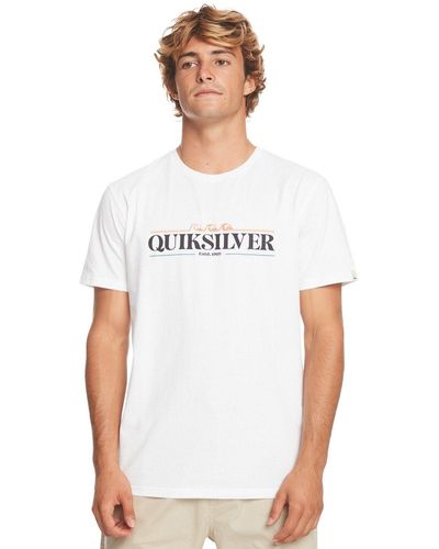 Quiksilver T-Shirt Gradient Line - Weiß
