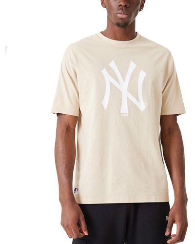 KTZ Era Print-Shirt Oversized New York Yankees - Natur