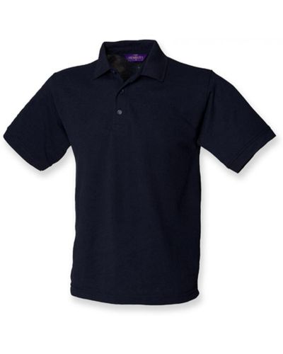 Henbury Poloshirt 65/35 Classic Piqué Polo Shirt - Blau