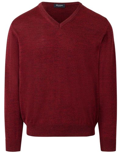 maerz muenchen V-Ausschnitt-Pullover - Rot