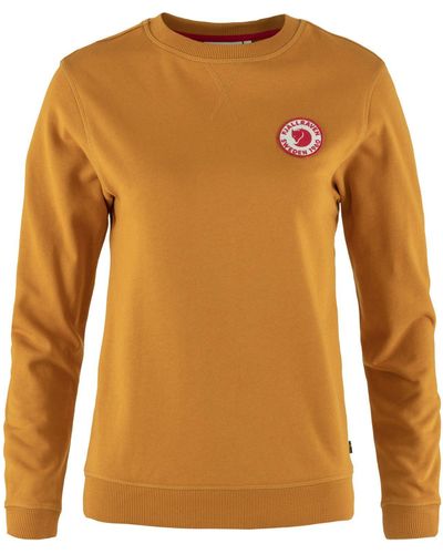 Fjallraven Ää Sweatshirt 1960 Logo Badge Sweater - Orange