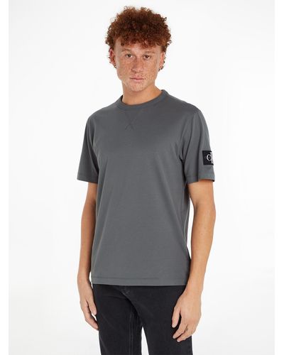 Calvin Klein T-Shirt BADGE REGULAR TEE - Grau
