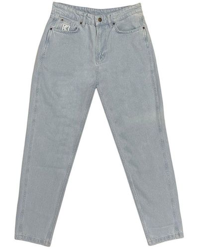 Karlkani 5-Pocket-Jeans Small Signature (1-tlg) Patch - Grau