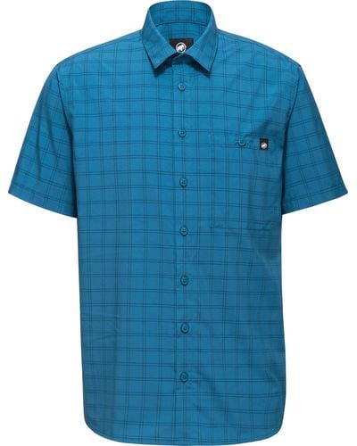 Mammut Kurzarmhemd Lenni Shirt Men - Blau
