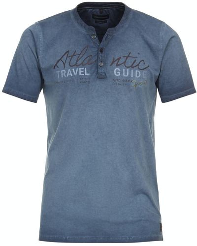 CASA MODA T-Shirt Henley, 147 blau
