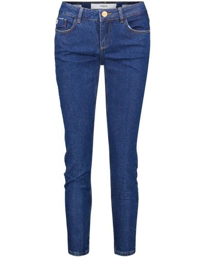 Goldgarn 5-Pocket- Jeans JUNGBUSCH Skinny Fit (1-tlg) - Blau