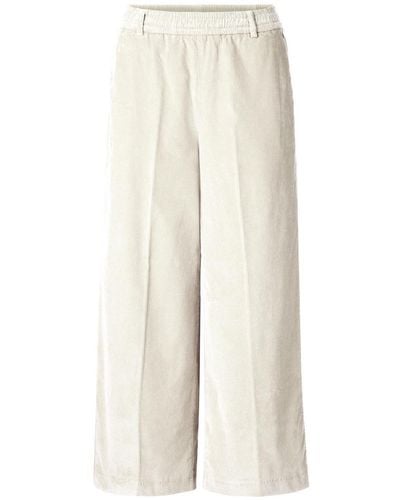 Rich & Royal Stoffhose Corduroy culotte pants - Weiß