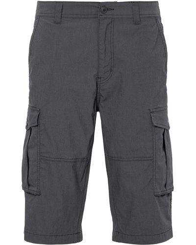 John Devin Cargoshorts kurze Hose mit Seitentaschen, Shorts aus elastischer Baumwollmischung - Grau