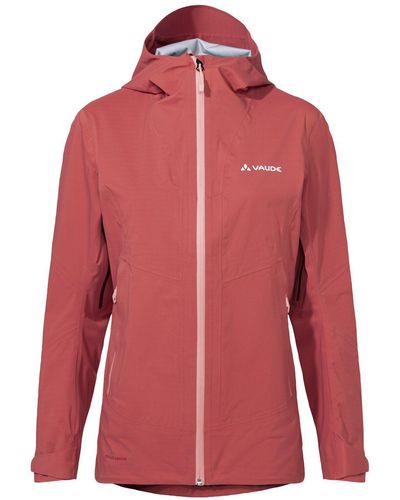 Vaude Outdoorjacke Women's Croz 3L Jacket III (1-St) Klimaneutral kompensiert - Rot