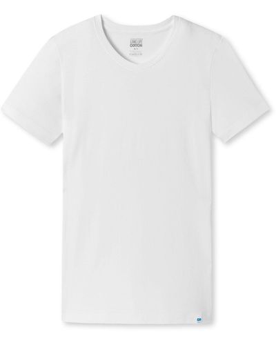 Schiesser T-shirt V-Ausschnitt - Weiß