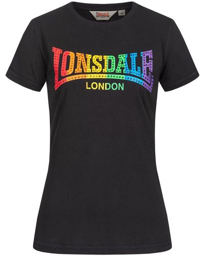 Lonsdale London T-Shirt Happisburg ( Stück, 1-tlg) - Schwarz