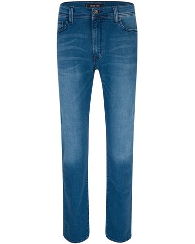 Otto Kern 5-Pocket-Jeans JOHN mid blue used wash 67041 6816.6824 - Blau
