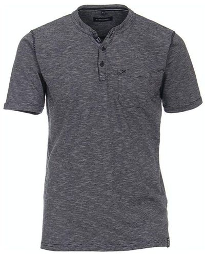 Venti T-Shirt blau regular fit (1-tlg) - Grau