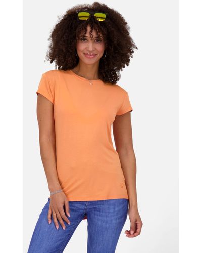 Alife & Kickin Rundhalsshirt MimmyAK A Kurzarmshirt, Shirt - Orange