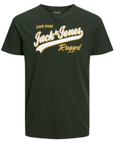 Jack & Jones & Rundhalsshirt T-Shirt von Jack&Jones in Übergrößen, grün