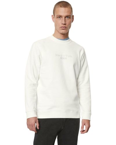 Marc O' Polo Sweatshirt aus reiner Bio-Baumwolle - Weiß