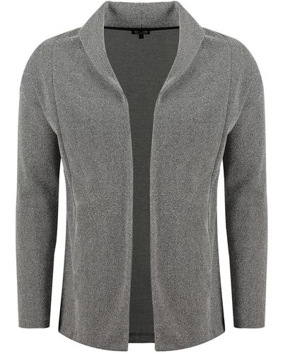 Key Largo Sweatshirt Jerseysakko MSW HANS LONG JACKET (1-tlg) - Grau