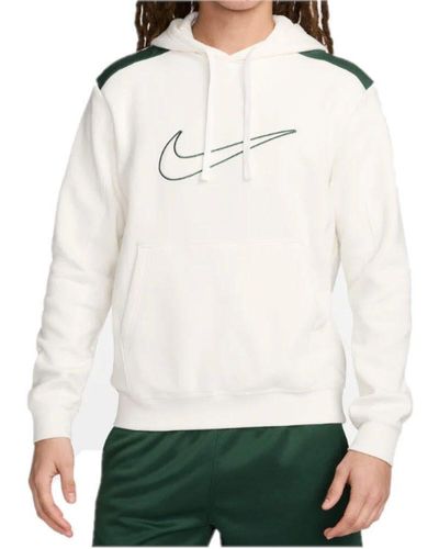 Nike Funktionsjacke M NSW SP FLC FZ HOODIE BB - Weiß