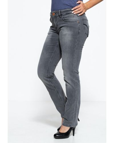 ATT Jeans ATT Straight-Jeans Stella mit Wonder Stretch - Grau